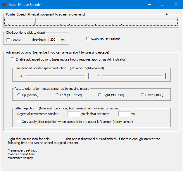 Mouse Speed Switcher downloading